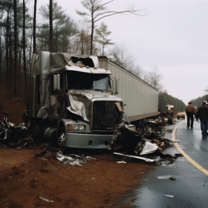 a truck accident on an alabama highway