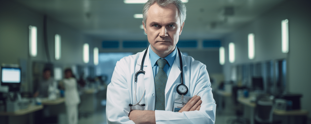 Doctor standing in an Gadsden hospital, Gadsden medical malpractice lawyer