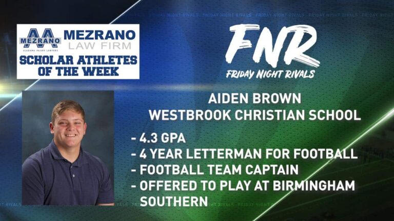 Friday Night Rivals Student Athlete of the Week Aiden Brown
