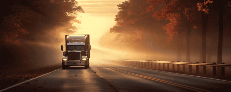 A semi-truck driving down an Alabama roadway | truck accident lawsuits