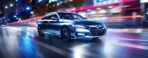 Honda driving at night