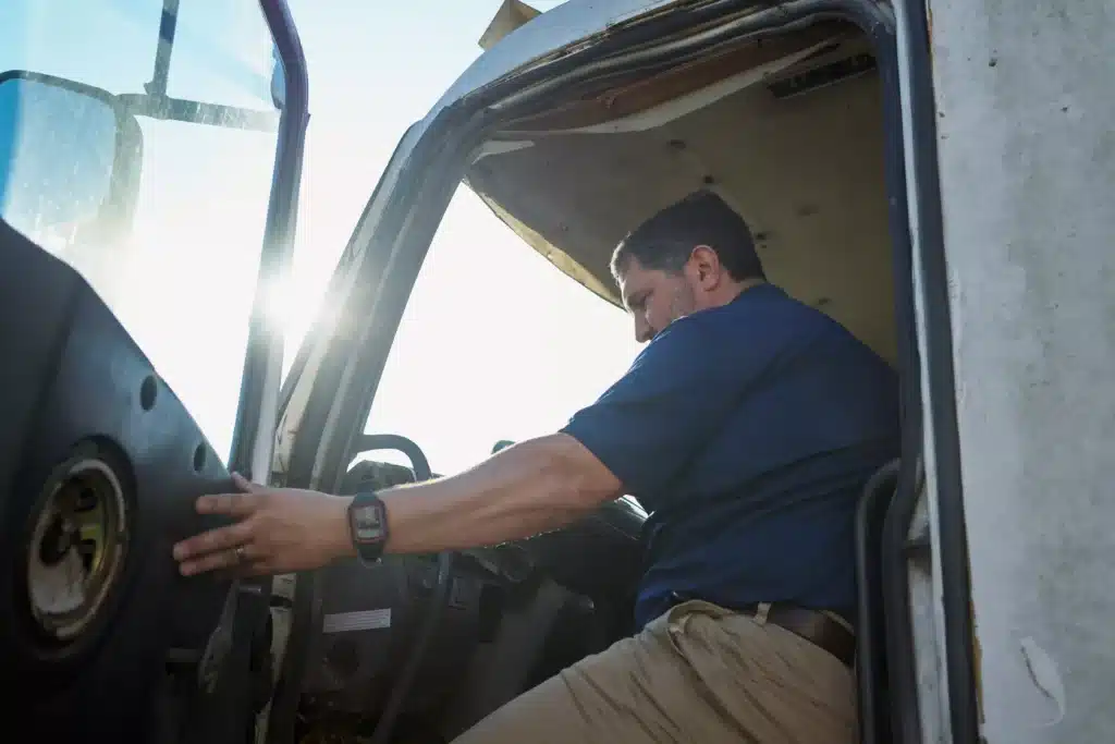 Attorney's from Mezrano® Law Firm performing a thorough truck investigation