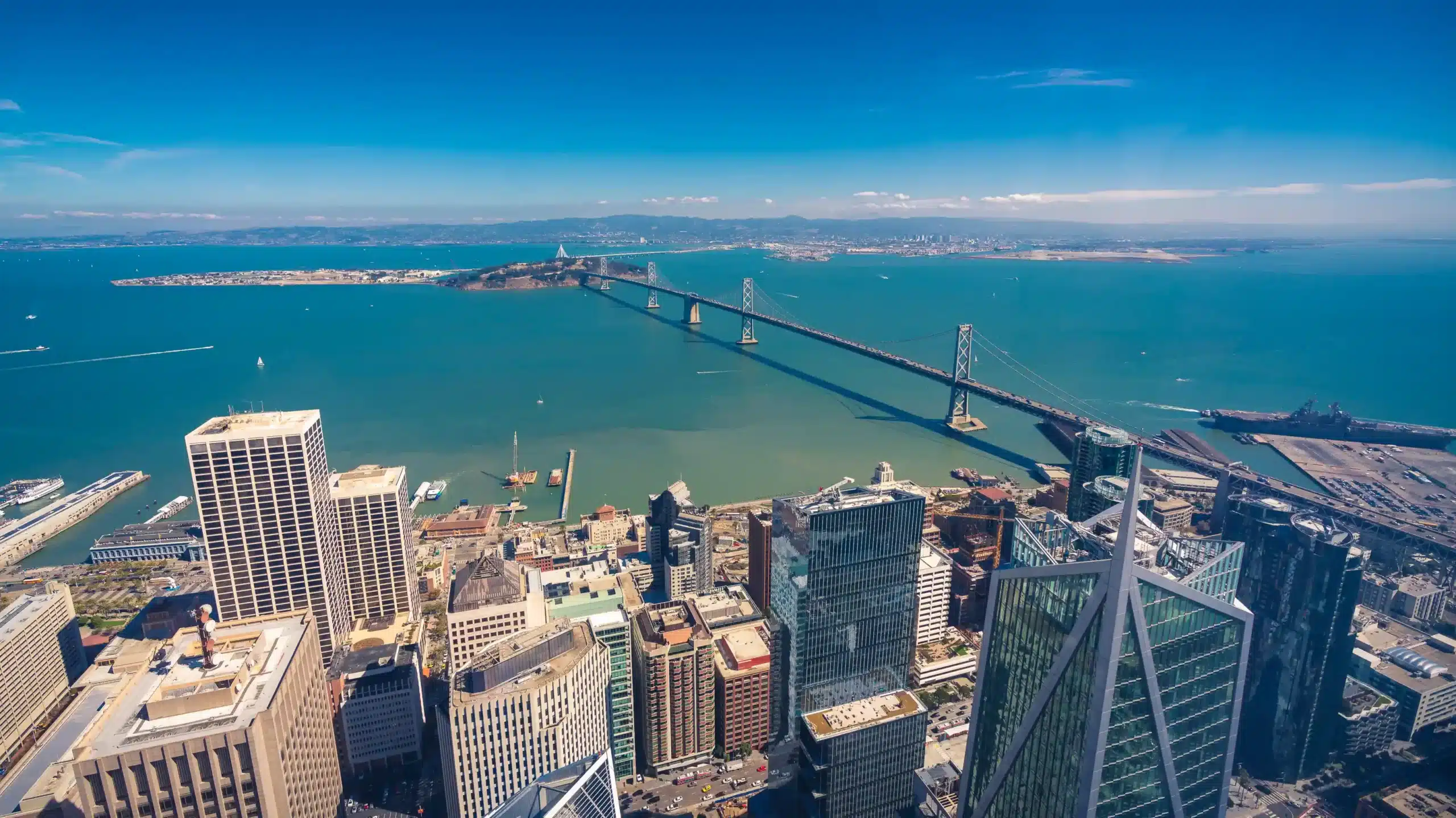 Aerial cityscape of San Francisco
