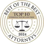 Best of the Best Top 10 Persona Injury Law firm Badge