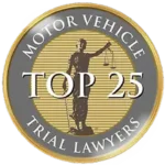 Motor Vehicle Top 25 Trial Lawyers Badge